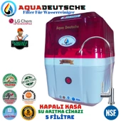 AQUA DEUTSCHE PREMIUM KIRMIZI-BEYAZ MONTAJ DAHİL 8 LİTRE 5 FİLTRE 10 AŞAMA SU ARITMA CİHAZI - 1