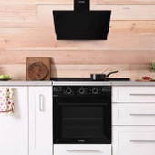 Kumtel Siyah Dokunmatik Cam Davlumbaz DA6-895 - 2