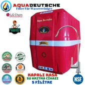 AQUA DEUTSCHE PREMIUM KIRMIZI BEYAZ MONTAJ DAHİL 8 LİTRE 5 FİLTRE 10 AŞAMA SU ARITMA CİHAZI thumbnail 1