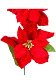 Yılbaşı Çiçeği Puansetya 2 Çiçekli Kırmızı 75 Cm thumbnail 2