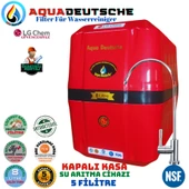 AQUA DEUTSCHE PREMIUM KIRMIZI SİYAH MONTAJ DAHİL 8 LİTRE 5 FİLTRE 10 AŞAMA SU ARITMA CİHAZI - 1