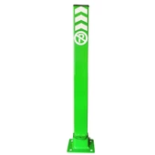 Otopark Direği İzmir Katlanır Bariyer Otopark Kilitli Yatar Park Bariyeri 60 cm (10 ADET) Yeşil - 3