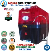 AQUA DEUTSCHE PREMIUM KIRMIZI-SİYAH MONTAJ DAHİL 8 LİTRE 5 FİLTRE 10 AŞAMA SU ARITMA CİHAZI thumbnail 1
