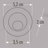 CATA 1,5W Power Led Ufo Spot (Hareketli) (Mavi) CAT CT-5268M - 3