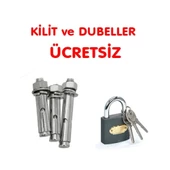 Otopark Direk Kilitli Bariyer Demiri Katlanır Araç Kilitli Yatar Park Bariyeri 75 cm (2 ADET) - 5