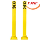 Otopark Direk Kilitli Bariyer Demiri Katlanır Araç Kilitli Yatar Park Bariyeri 75 cm (2 ADET) - 1