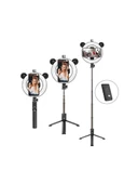 Halka Dolgulu Işık Uzaktan Kumandalı Youtube Tiktok  Vlog Makyaj Canlı Telefonu Tutucu Selfie Çubuğu - 1