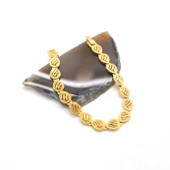 Çelik Bileklik Altın kaplama Kadın Sıralı Damla Model BLK-1055 - 4