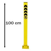 Otopark Bariyeri Kilitli Yatar Profil Park Bariyeri Otopark Direği 100 cm - 1