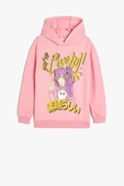 Koton Kız Çocuk Oversize Kapşonlu Sweatshirt Anime Baskılı Uzun Kollu - 1