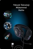 Fashcolle G900 7.1 Virtual Sound Oyuncu Kulaklığı - 6
