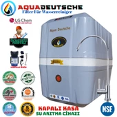 AQUA DEUTSCHE PREMIUM GRİ BEYAZ POMPALI MONTAJ DAHİL 8 LİTRE 5 FİLTRE 10 AŞAMA SU ARITMA CİHAZI thumbnail 1