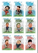 Futbolcular Çizgisiz Not Defteri Seti 9 Defter (İbrahimovic-Son-Salah-Ronaldo-Pogba-Modric-Messi-Mbappe-Kane) - 1