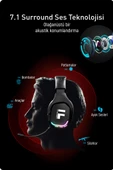 Fashcolle G900 7.1 Virtual Sound Oyuncu Kulaklığı - 2