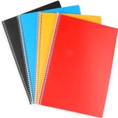 A4  72 Yaprak PP Kapak Spralli Kareli Defter (1Adet) - 1