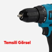 Anahtarsız Plastik Mandren Elde Sıkmalı Ayarlanabilir 13 mm 1/2 20UNF Diş Matkap Vidalama Ucu Uç - 4