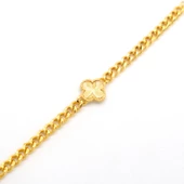 Çelik Bileklik Altın kaplama Kadın Çiçekli Zincir Model BLK-1047 thumbnail 11