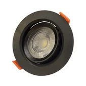 ACK AD01-00501 5W Siyah 3000K Sıva Altı Yuvarlak Led Downlıght - 2