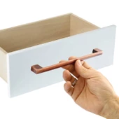 Metal Kulp 192 mm Eskitme Antik Bakır Mobilya Mutfak Çekmece Kapak Dolap Kulpu Kulbu Kulpları thumbnail 4