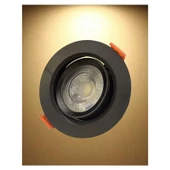 ACK AD01-00501 5W Siyah 3000K Sıva Altı Yuvarlak Led Downlıght - 3