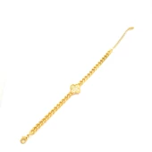 Çelik Bileklik Altın kaplama Kadın Çiçekli Zincir Model BLK-1047 thumbnail 14