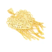 Altın Kaplama İşlemeli Hint işi İmitasyon Kolye ucu TGR-590 thumbnail 2