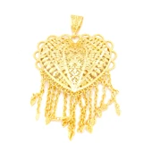 Altın Kaplama İşlemeli Hint işi İmitasyon Kolye ucu TGR-590 thumbnail 1