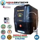 AQUA DEUTSCHE PREMIUM SİYAH POMPALI 8 LİTRE 5 FİLTRE 10 AŞAMA SU ARITMA CİHAZI thumbnail 1