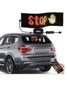 Araç Led Kayan Yazı Emoji Matrix Panel Kişiselleştirilebilir Telefon App Kontrollü - 5