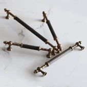 Antik Sarı Eskitme Metal 224 mm Mobilya Mutfak Çekmece Dolap Dolabı Kulpu Kulbu Kulpları thumbnail 4