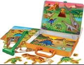Dinozorlar Mıknatıslı Oyun Seti Magnetler Metal Kutulu - 2