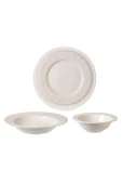 Rossel Premium Pera 24 Parça Yemek Takımı Krem İPEK-IPF285/ 08049 - 1