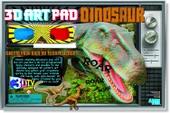 3D Art Pad Dınosaur / 3D Dinozor Gözlüklü Kitap Poster Boyama - 1