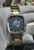 QUARTZ LACİVERT KADRAN ÇELİK ERKEK SAAT - 1