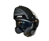 VRT MB808 Full Face Çene Açılır Güneş Vizörlü Motosiklet Kaskı L Beden Siyah - 2