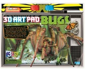 3D Art Pad Böcekler / 3D Böcekler Gözlüklü Kitap Poster Boyama - 1