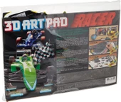 3D Art Pad Yarış Arabası / 3D Yarış Arabası Gözlüklü Kitap Poster Boyama - 2