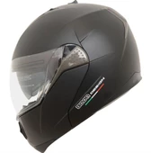 Beon B700 Full Face Çene Açılır Güneş Vizörlü Motosiklet Kaskı XL Beden Siyah - 1