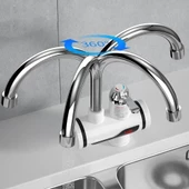 Monozone Hızlı Isıtma Elektrikli Hızlı Su Şofben Banyo Mutfak Musluk Bataryası Isıtıcı Musluk Sıcak Su Termal - 7