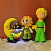 Küçük Prens Işıklı Biblo Küçük Prens Büyük Biblo ve Amigurumi - 1