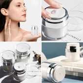 Periboia 50 ML Doldurulabilir Pompalı Vakumlu Krem Fondoten Sıvı Kozmetik Şişesi Akrilik - 2