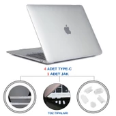 Macbook Air-Pro Type-C'li Modeller Toz Önleyici Tıpa Koruma Seti Tablet Telefon Kulaklık ile Uyumlu - 2