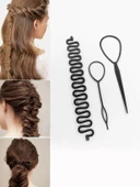 Shang Du 4 Adet Saç Şekillendirme Aleti, Saç Süsü, Saç Şekillendirme Seti, Fransız, Saç Tokası thumbnail 3