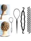 Shang Du 4 Adet Saç Şekillendirme Aleti, Saç Süsü, Saç Şekillendirme Seti, Fransız, Saç Tokası thumbnail 2
