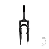 Amortisörlü Maşa - 24, 25.4, V Fren ve Disk Fren uyumlu Çelik, Siyah thumbnail 3