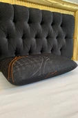 Rudu Ortopedik, Siyah Kılıf Visco Visko Bütün Sünger Yastık 60x40x15 cm 1250 gr Omuz/Boyun Destekli - 6