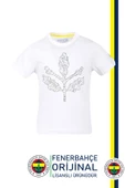 Fenerbahçe Orijinal Palamut Logo Sıfır Yaka Çocuk T-Shirt Spor Bileklik Hediyelik Set Ahşap Kutulu - 2
