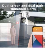 4MP Yoosee Çift Lens IP Kamera - WIFI Açık Otomatik İzleme, Su Geçirmez Kablosuz Güvenlik Ev Kamerası, Renkli Gece Görüş - 6