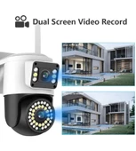 4MP Yoosee Çift Lens IP Kamera - WIFI Açık Otomatik İzleme, Su Geçirmez Kablosuz Güvenlik Ev Kamerası, Renkli Gece Görüş - 3