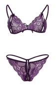 Leyna Mor Dantelli Sütyen Ve Gstring Takımı TM2087 - 3